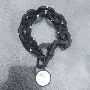 Chunky black bracelet